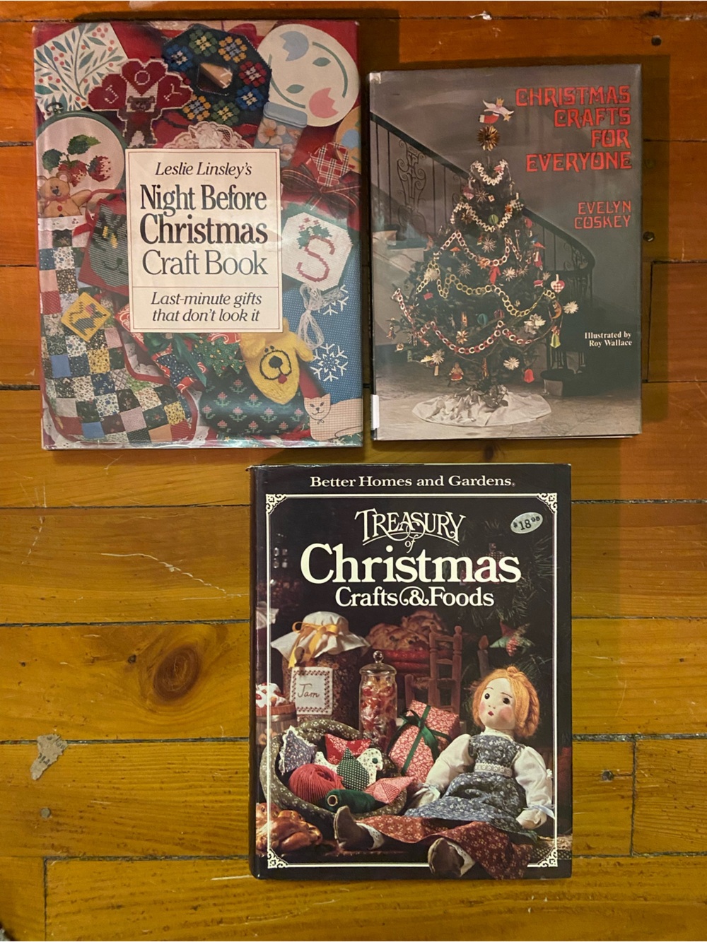Vintage Christmas 70s 1970s holiday Craft book 3 Books Bundle Crafts cookies art